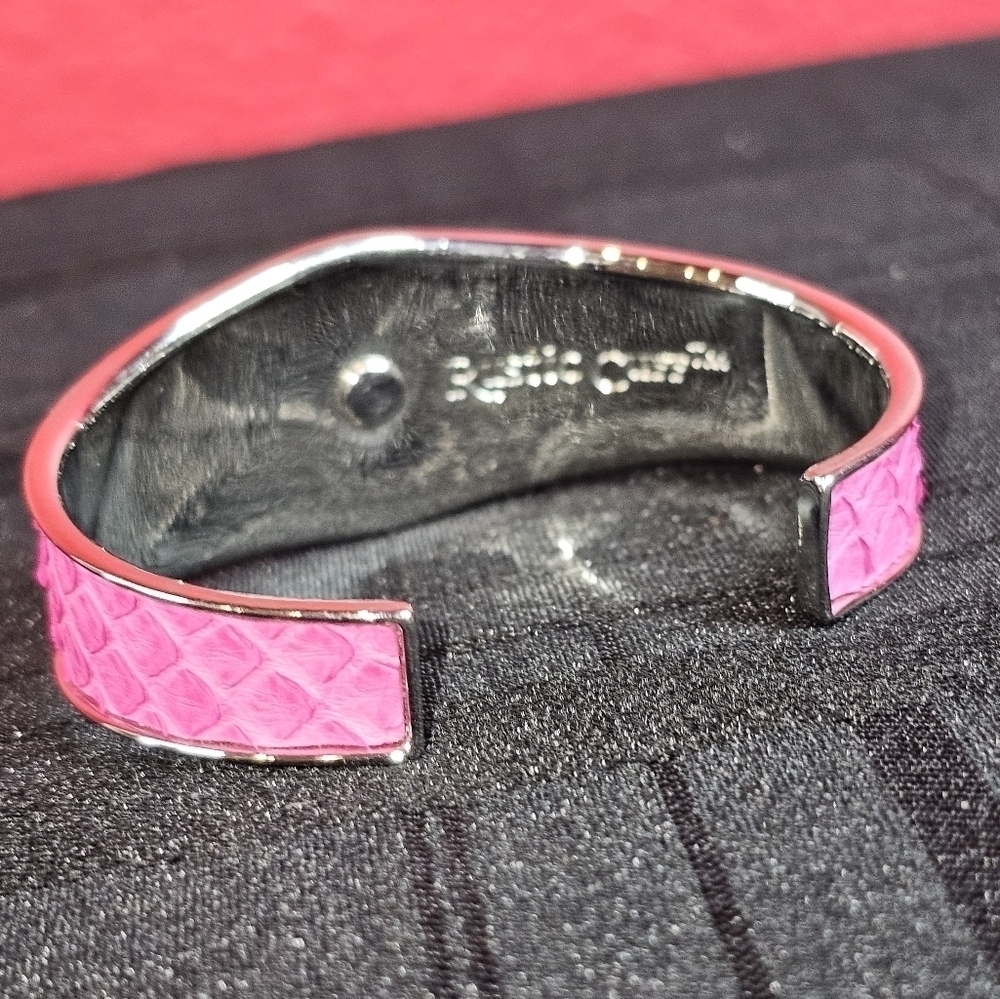 Rustic Cuff Pink Python Monique Bracelet - Picture 4 of 5